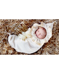 Organic Angel Baby Hooded Cocoon
